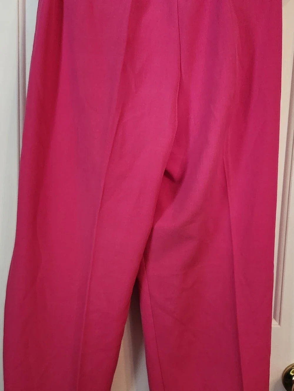 NEW Hot Pink Women's High-Waist Wide-Leg Pants Kasper 20W Macy's Retail:$89.99 - Picture 11 of 15